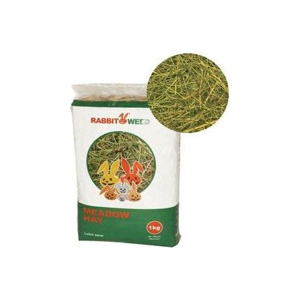 Seno luční RabbitWeed 1kg 40 l