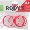 Komponenty Rody 3-spojovací kroužek červený 4ks Zolux
