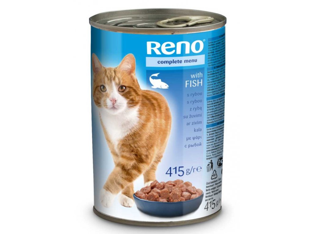 RENO Cat rybí, kousky 415 g  + Dárek ke každé objednávce.