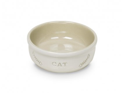 Nobby Cat keramická miska 13,5 cm bílá 250ml  + 3% SLEVA Slevový kupón: extra