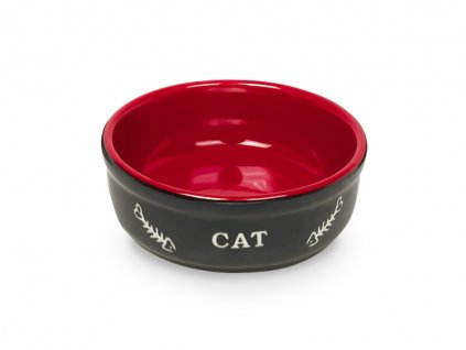 Nobby Cat keramická miska 13,5 cm černá 250ml  + 3% SLEVA Slevový kupón: extra