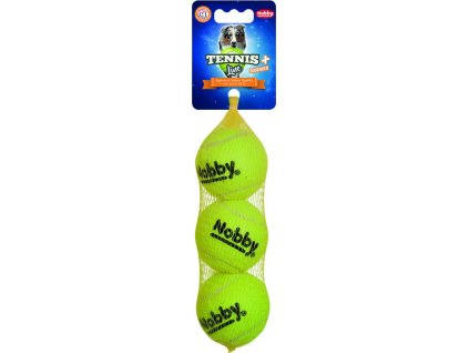 Nobby hračka tenisový míček M pískátko 6,5cm 3ks  + 3% SLEVA Slevový kupón: extra