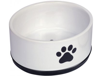 Nobby Paw keramická miska s protiskluzem bílá 17 x 8 cm 1,1l  + 3% SLEVA Slevový kupón: extra