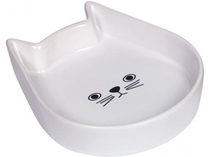 Nobby Kitty Face keramická miska pro kočku bílá 13x16x3cm  + 3% SLEVA Slevový kupón: extra