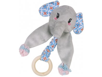 Nobby hračka pro kočky sloník s dřevěným kroužkem 16 cm  + 3% SLEVA Slevový kupón: extra