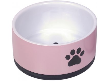 Nobby keramická miska PAW s protiskluzem růžová 17 x 8,0 cm/1,1 l  + 3% SLEVA Slevový kupón: extra