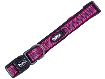 Nobby KALEA obojek nylon reflexní malina S-M 30-50cm  + 3% SLEVA Slevový kupón: extra