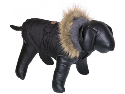 Nobby obleček pro psa LIAM s kožíškem černá 20cm  + 3% SLEVA Slevový kupón: extra