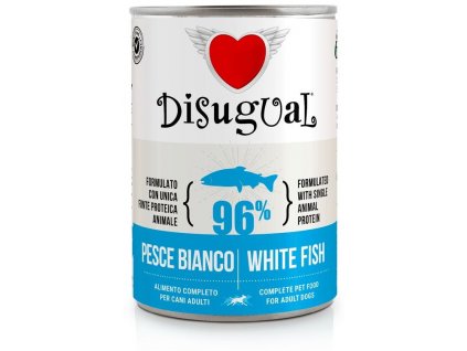 Disugual Dog Single Protein Bílá ryba konzerva 400g