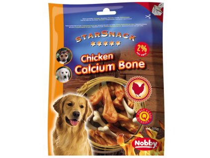 Nobby StarSnack Chicken Calcium Bone kalciová kost s kuřetem 375g