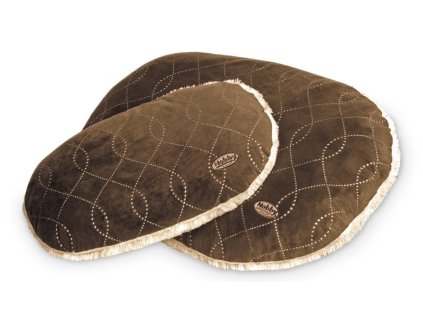 Nobby Ceno luxusní plyšový polštář hnědý 104x69cm + 3% SLEVA Slevový kupón: extra