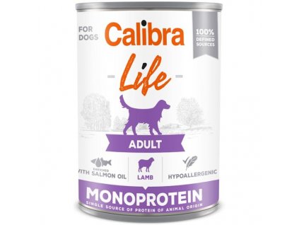 Calibra Dog Life konz. Adult Lamb 400g