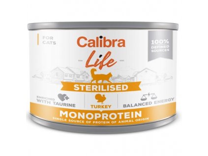 Calibra Cat Life konz. Sterilised Turkey 200g