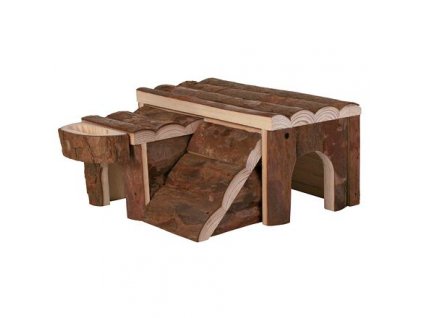 Dřevěný domek LUKA pro křečka 14x7x14cm TRIXIE - DOPRODEJ