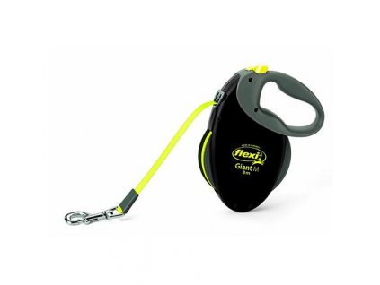 Flexi Giant Neon pásek, černá/neon žlutá