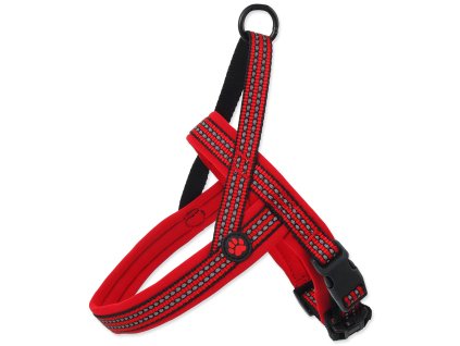 Postroj ACTIVE DOG Neoprene červený L