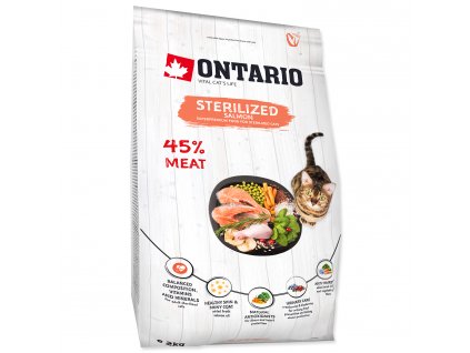 ONTARIO Cat Sterilised Salmon 2 kg