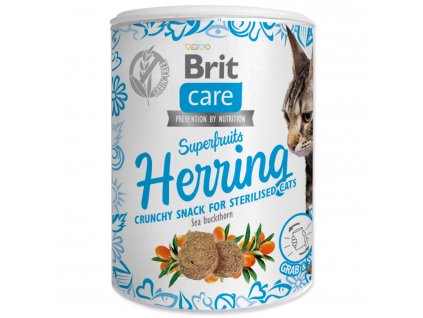 BRIT Care Cat Snack Superfruits Herring with Sea Buckthorn 100 g