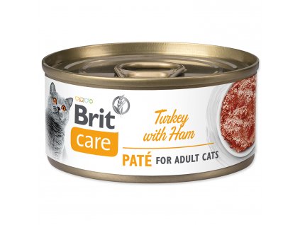 Konzerva BRIT Care Cat Turkey Paté with Ham 70 g