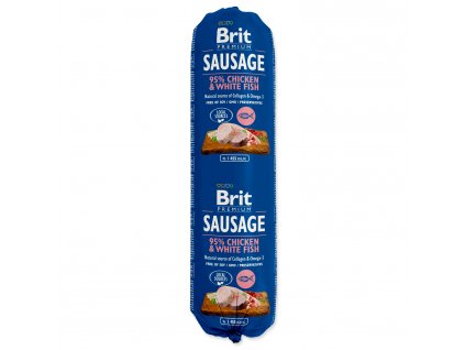 Salám BRIT Premium Dog Sausage Chicken & White fish 800 g