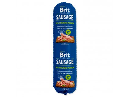 Salám BRIT Premium Dog Sausage Chicken & Venison 800 g