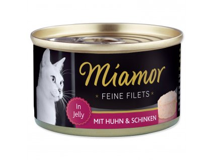 Konzerva MIAMOR Feine Filets kuře + šunka v želé - KARTON (24ks) 100 g