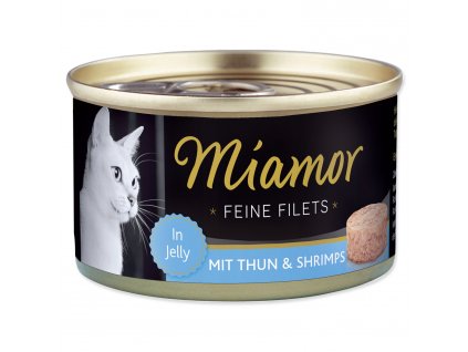 Konzerva MIAMOR Feine Filets tuňák + krevety v želé - KARTON (24ks) 100 g