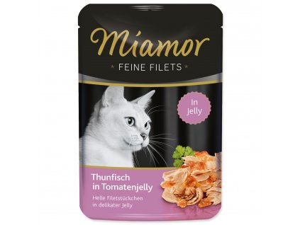 Kapsička MIAMOR Feine Filets tuňák + rajče v želé