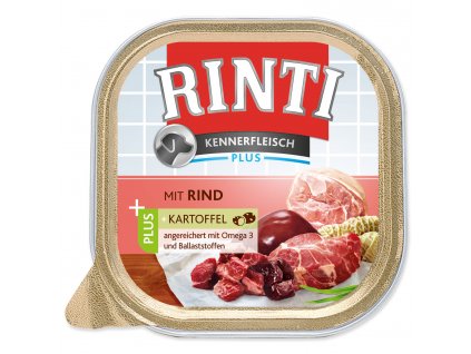 Vanička RINTI Kennerfleisch hovězí + brambory - KARTON (9ks) 300 g
