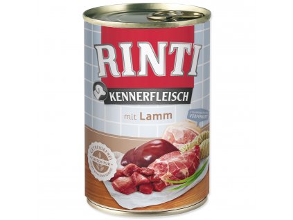 Konzerva RINTI Kennerfleisch jehně - KARTON (24ks) 400 g