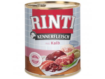 Konzerva RINTI Kennerfleisch telecí - KARTON (12ks) 800 g