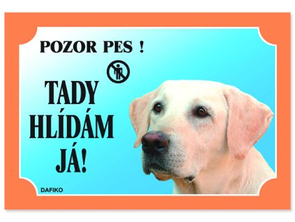 Tabulka DAFIKO labradorský retriever světlý