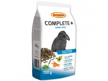 Krmivo AVICENTRA COMPLETE+ pro dospělé králíky - KARTON (5ks) 700 g