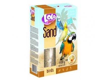 LOLOpets písek s mušlemi pro ptáky 1500 g
