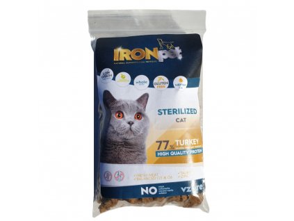Vzorek IRONpet Cat Sterilized Turkey (Krůta) 70 g