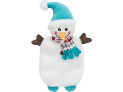 Xmas SNOWMAN, vánoční sněhulák, plyš bez výplně, 31 cm