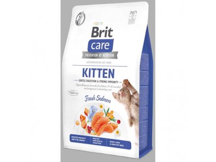 Brit Care Cat Grain-Free Kitten Gentle Digestion & Strong Immunity Salmon 2 kg