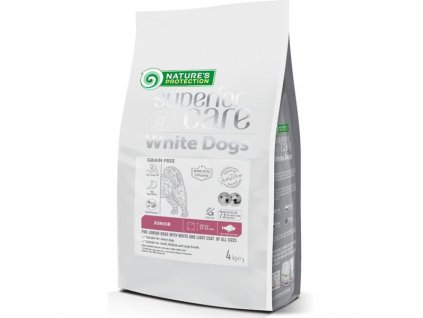 Nature's Protection Superior Care Dog Dry White Dogs Junior Grain Free White Fish 4 kg