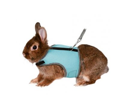 Postroj VESTA s vodítkem pro zakrslého králíka 25-32cm/1,2m  + Dárek ke každé objednávce.