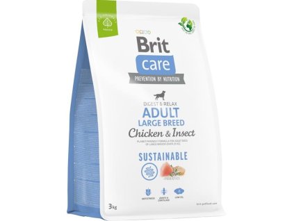 Brit Care Dog Sustainable Adult Large Breed Chicken+Insect 3 kg