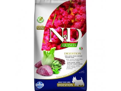 N&D QUINOA Dog Digestion, Lamb & Fennel Adult Mini 800 g