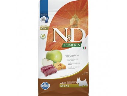 N&D PUMPKIN Dog GF Venison & Apple Adult Mini 2 kg