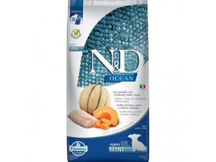 N&D OCEAN Dog Cod, Pumpkin & Cantaloupe Melon Puppy Mini 7 kg