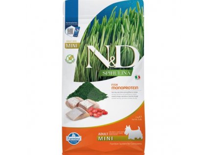 N&D SPIRULINA Dog Herring Adult Mini 2 kg