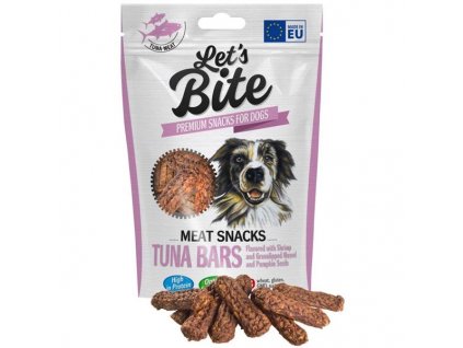 Brit DOG Let’s Bite Meat Snacks Tuna Bars Flavored with Shrimp and Greenlipped Mussel and Pumpin Seeds 80 g