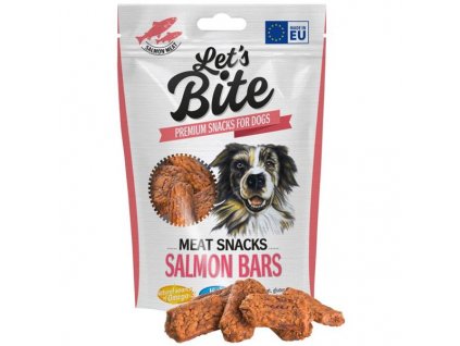 Brit DOG Let’s Bite Meat Snacks Salmon Bars 80 g
