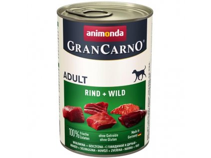 Animonda GranCarno dog konz. - zvěřina + hovězí 400 g