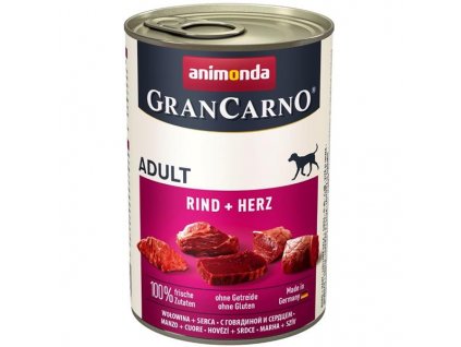 Animonda GranCarno dog konz. - hovězí + srdce 400 g