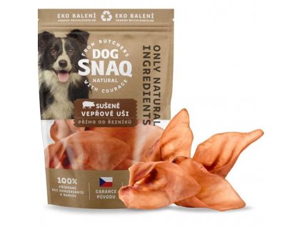 DOG SNAQ - Vepřové ucho sušené 4 ks