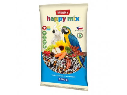 Darwins Happy mix velký papoušek 1 kg